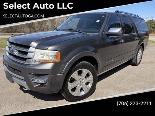 White Platinum Metallic Tri-Coat 2017 Ford Expedition EL Platinum