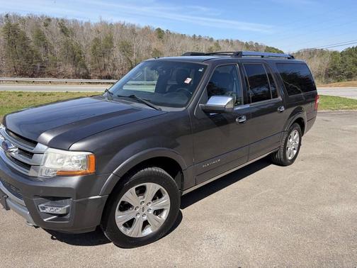 White Platinum Metallic Tri-Coat 2017 Ford Expedition EL Platinum