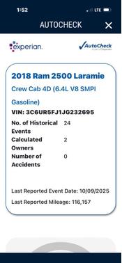 2018 RAM 2500 Laramie Crew Cab 4x4 6'4' Box
