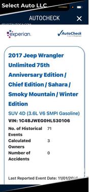 2017 Jeep Wrangler Unlimited Sahara