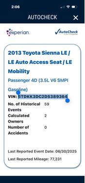 2013 Toyota Sienna LE