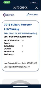 2018 Subaru Forester 2.5i Touring