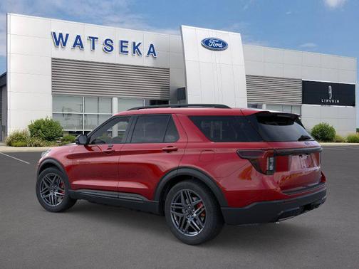 Rapid Red Metallic Tinted Clearcoat 2026 Ford Explorer ST-Line