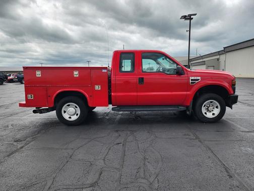 Red 2008 Ford F-250