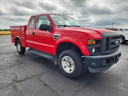 Red 2008 Ford F-250