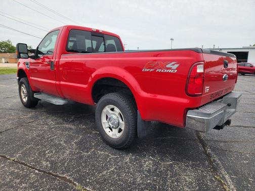 Red 2010 Ford F-250 XLT