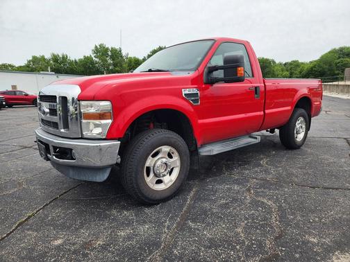 Red 2010 Ford F-250 XLT
