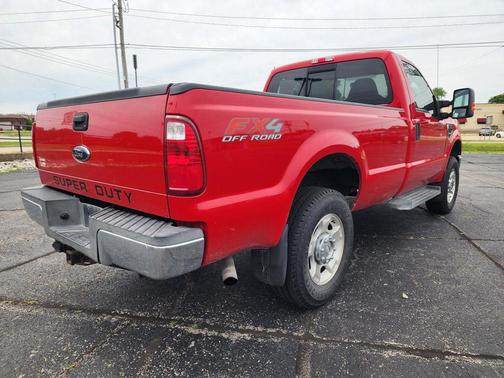 Red 2010 Ford F-250 XLT