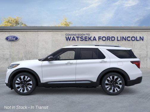 Star White Metallic Tri-Coat 2026 Ford Explorer Platinum
