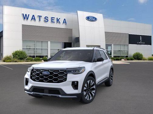 Star White Metallic Tri-Coat 2026 Ford Explorer Platinum