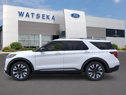 Star White Metallic Tri-Coat 2026 Ford Explorer Platinum