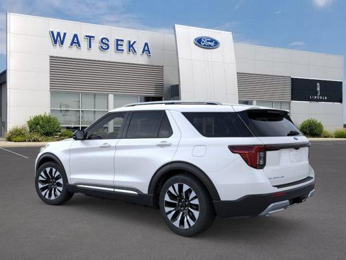 Star White Metallic Tri-Coat 2026 Ford Explorer Platinum