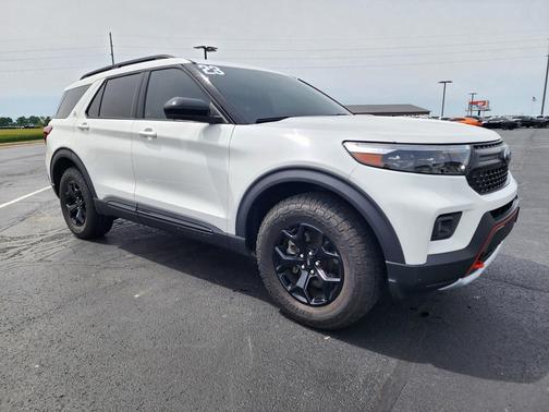 Star White Metallic Tri-Coat 2023 Ford Explorer Timberline