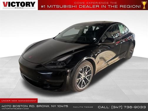 Solid Black 2021 Tesla Model 3 Standard Range Plus