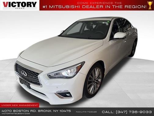Majestic White 2022 INFINITI Q50 LUXE AWD