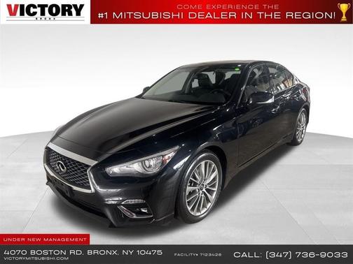 Midnight Black 2022 INFINITI Q50 3.0t LUXE