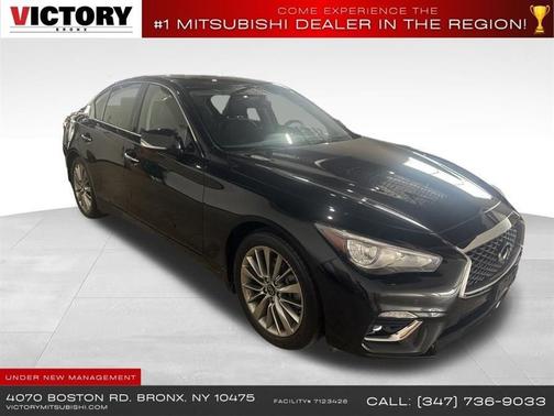 Midnight Black 2022 INFINITI Q50 3.0t LUXE