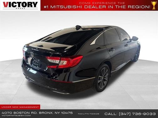 Crystal Black Pearl 2021 Honda Accord EX-L 1.5T CVT