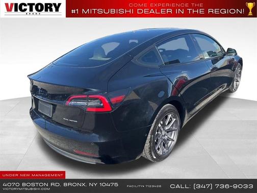 Solid Black 2021 Tesla Model 3 Long Range AWD