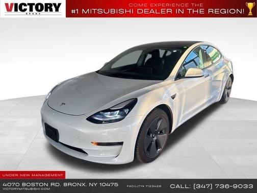 Pearl White Multi-Coat 2021 Tesla Model 3 Standard Range Plus RWD