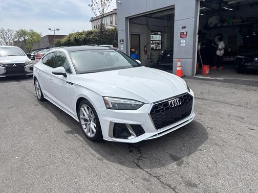 Arkona White 2024 Audi A5 Sportback 45 S Line Premium Plus