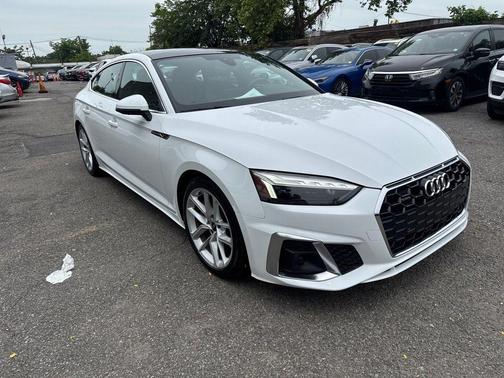 Arkona White 2024 Audi A5 Sportback 45 S Line Premium Plus