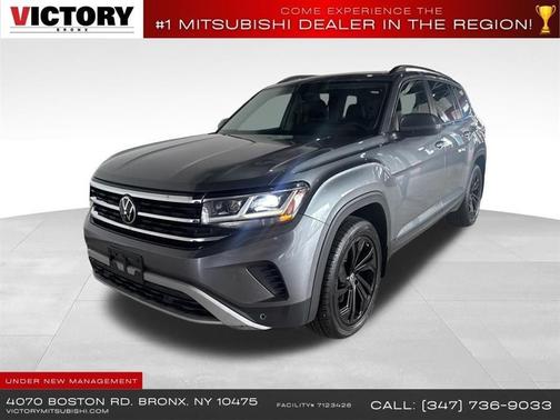Aurora Red Metallic 2022 Volkswagen Atlas 3.6L SE w/Technology