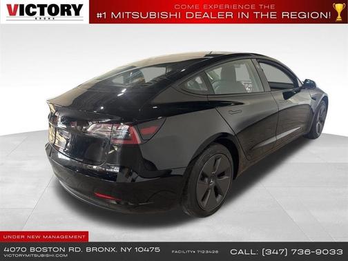 Solid Black 2022 Tesla Model 3 RWD