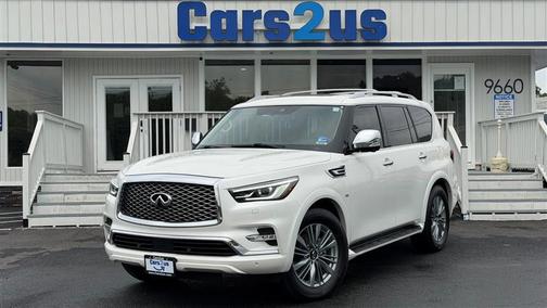 Moonstone White 2018 INFINITI QX80 Base
