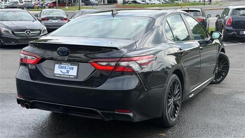 Midnight Black Metallic 2022 Toyota Camry Nightshade Edition Hybrid