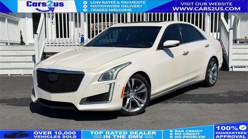 White Diamond Tricoat 2014 Cadillac CTS 3.6L Twin Turbo Vsport