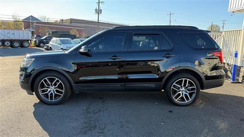 White Platinum Metallic Tri-Coat 2017 Ford Explorer sport