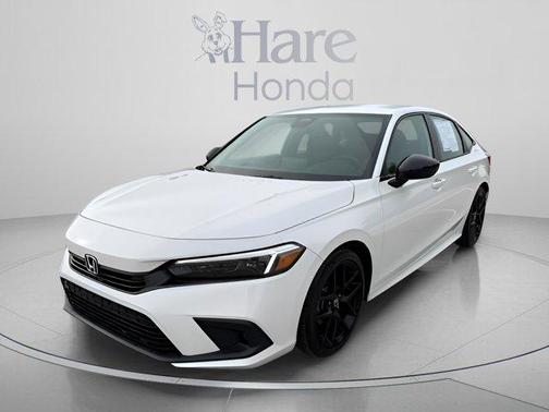 Platinum White 2024 Honda Civic Sport