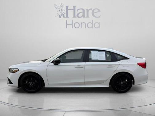 Platinum White 2024 Honda Civic Sport