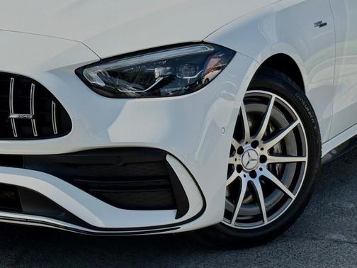 Polar White 2023 Mercedes-Benz AMG C 43 Base 4MATIC