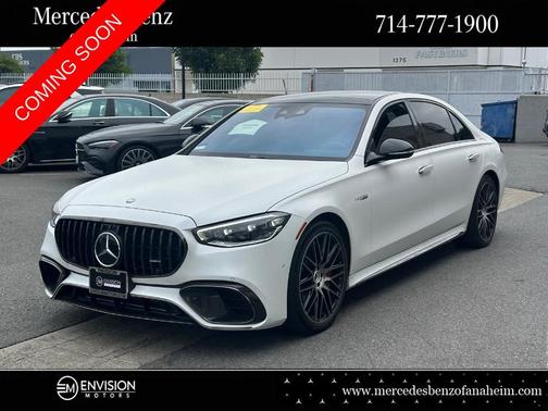 Moonlight White 2024 Mercedes-Benz AMG S 63 E Base