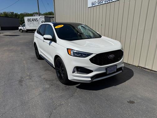 Star White Metallic Tri-Coat 2020 Ford Edge ST