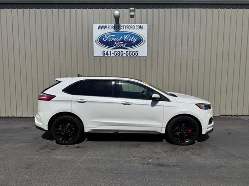 Star White Metallic Tri-Coat 2020 Ford Edge ST
