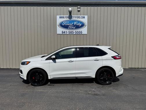 Star White Metallic Tri-Coat 2020 Ford Edge ST