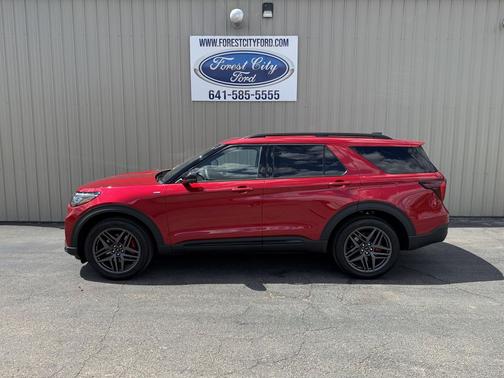 Rapid Red Metallic Tinted Clearcoat 2026 Ford Explorer ST-Line