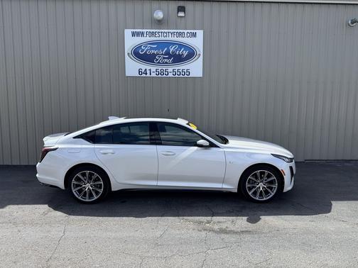 Crystal White Tricoat 2023 Cadillac CT5 Sport
