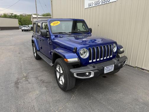Ocean Blue Metallic Clearcoat 2018 Jeep Wrangler Unlimited Sahara