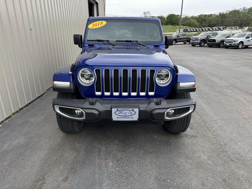 Ocean Blue Metallic Clearcoat 2018 Jeep Wrangler Unlimited Sahara