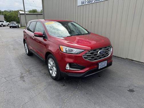 Rapid Red Metallic Tinted Clearcoat 2021 Ford Edge Titanium