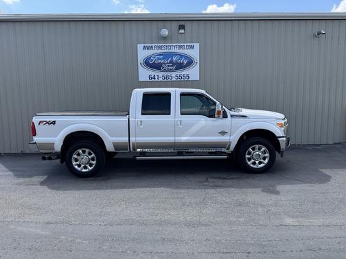 White Platinum Metallic Tri-Coat 2012 Ford F-350 Lariat