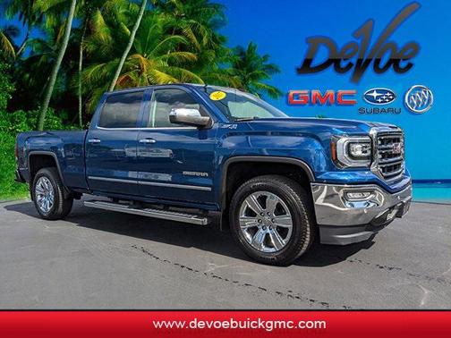 Stone Blue Metallic 2017 GMC Sierra 1500 SLT