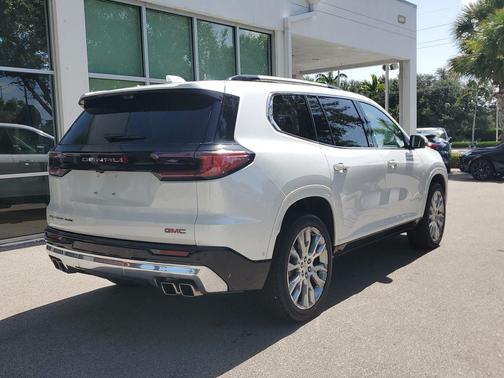 White Frost Tricoat 2024 GMC Acadia Denali