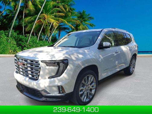 White Frost Tricoat 2024 GMC Acadia Denali