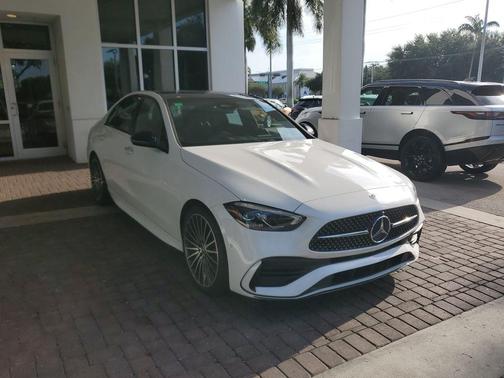 MANUFAKTUR Moonlight White Metallic 2024 Mercedes-Benz C-Class C300