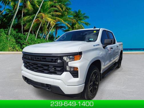 Summit White 2025 Chevrolet Silverado 1500 Custom